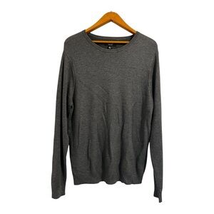 Nordstrom Men's Gray Silk Blend Crewneck Sweater size L